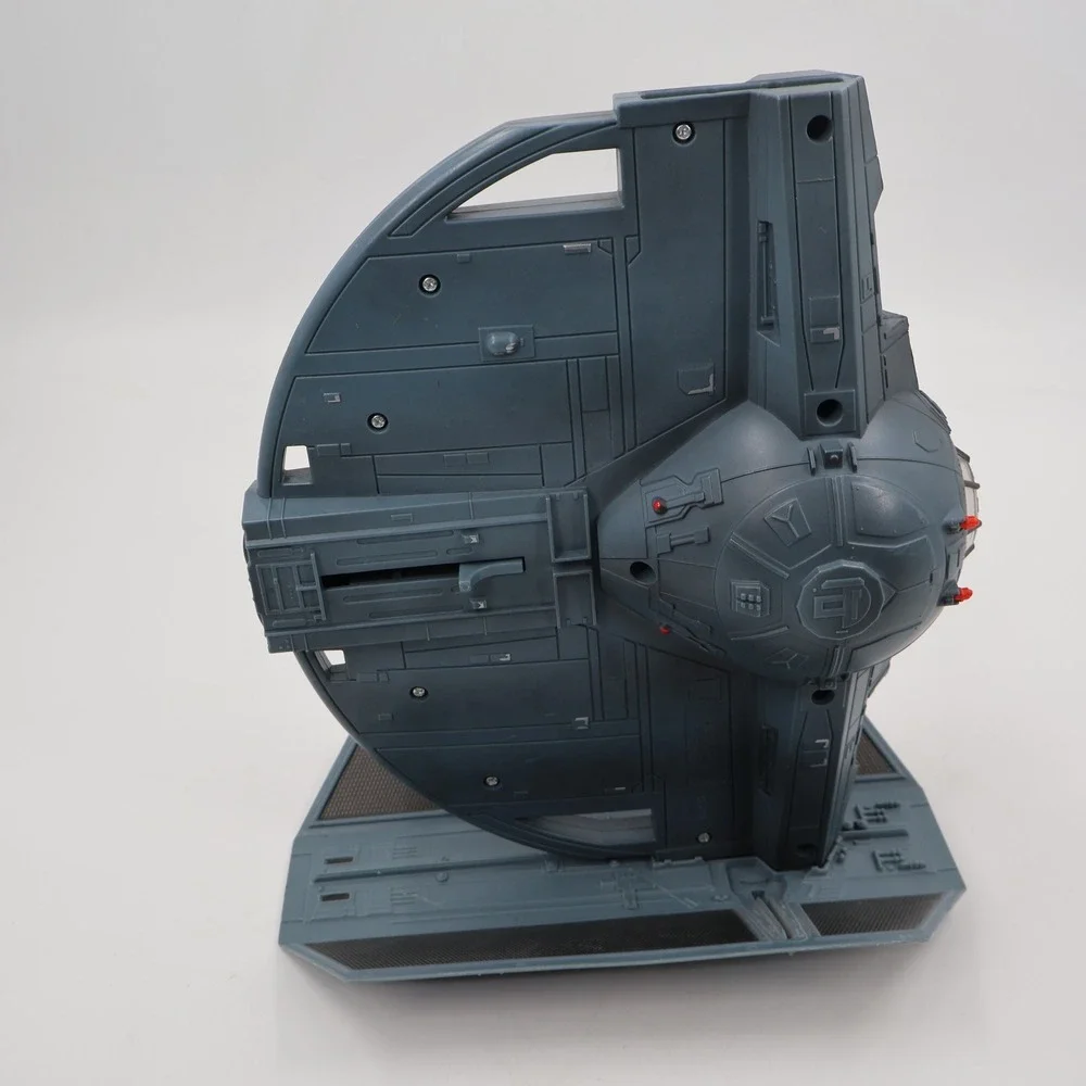Hasbro Star Wars TIE Fighter Vehicle 2003 Incomplete Gray Imperial Starship Toy